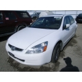 Used 2004 Honda Accord Parts Car - White with brown interior, 6 cylinder engine, automatic transmission