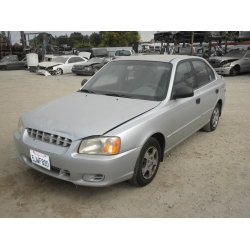 Fresno Acura on Used 2002 Hyundai Accent Parts Car   Silver With Gray Interior  4
