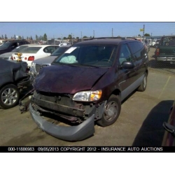 Fresno Acura on Used 2000 Toyota Sienna Parts Car   Burgundy With Gray Interior  6