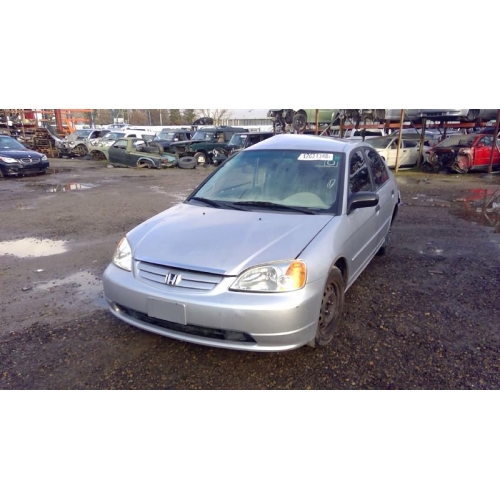 Used 2001 Honda Civic Lx Parts Car Silver With Black