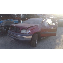 Used 2001 Toyota Tundra Parts Car - Red with brown interior, 6 cylinder engine, automatic transmission