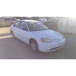 Used 2003 Honda Civic LX Parts Car - White with gray interior, 4 cylinder engine, Automatic transmission