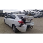 Used 2015 Honda Civic Parts Car - White with brown interior, 4 cylinder engine, automatic transmission