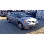 Used 2002 Honda Civic EX Parts Car - Silver with black interior, 4-cylinder engine, automatic transmission
