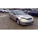 Used 2002 Honda Civic LX Parts Car - Gold with black interior, 4-cylinder engine, automatic transmission