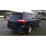Used 2018 Toyota Sienna Parts Car - Blue with gray interior, 6cyl engine, automatic transmission