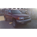 Used 2001 Toyota 4Runner Parts Car - Red with Brown interior, 6cyl engine, automatic transmission