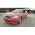 Used 2005 Honda Civic Parts Car - Red with black interior, 4-cylinder engine, automatic transmission