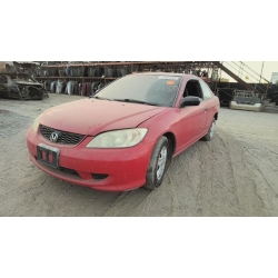 Used 2005 Honda Civic Parts Car - Red with black interior, 4-cylinder engine, automatic transmission