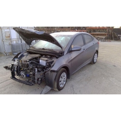 Used 2016 Hyundai Accent Parts Car - Silver with gray interior, 4 cylinder, automatic transmission