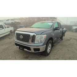 Used 2017 Nissan Titan Parts Car - Gray with black interior, 8cyl engine, automatic transmission