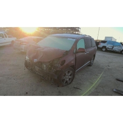 Used 2014 Toyota Sienna Parts Car - Burgandy with black/gray interior, 6cyl engine, automatic transmission