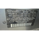 Used 2016 Hyundai Sonata Parts Car - Silver with gray interior, 4-cylinder, automatic transmission