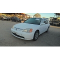 Used 2003 Honda Civic EX Parts Car - White with tan interior, 4-cylinder engine, Automatic transmission