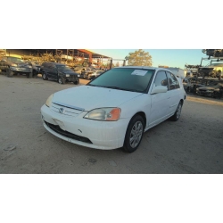 Used 2003 Honda Civic EX Parts Car - White with tan interior, 4-cylinder engine, Automatic transmission