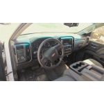 Used 2015 Chevrolet Silverado Parts Car - White with gray interior, 8-cylinder engine, automatic transmission