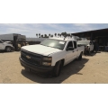 Used 2015 Chevrolet Silverado Parts Car - White with gray interior, 8-cylinder engine, automatic transmission