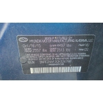 Used 2016 Hyundai Sonata Parts Car - Blue with gray interior, 4 cylinder, automatic transmission