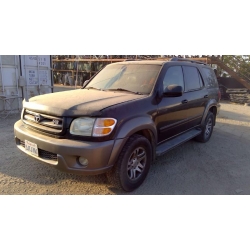 Used 2004 Toyota Sequoia Parts Car - Black with tan interior, 4.7L 8 cylinder engine, automatic transmission