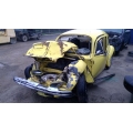 Used 1973 Volkswagen Beetle Parts Car - Yellow with black interior, 4 cyl engine, manual transmission